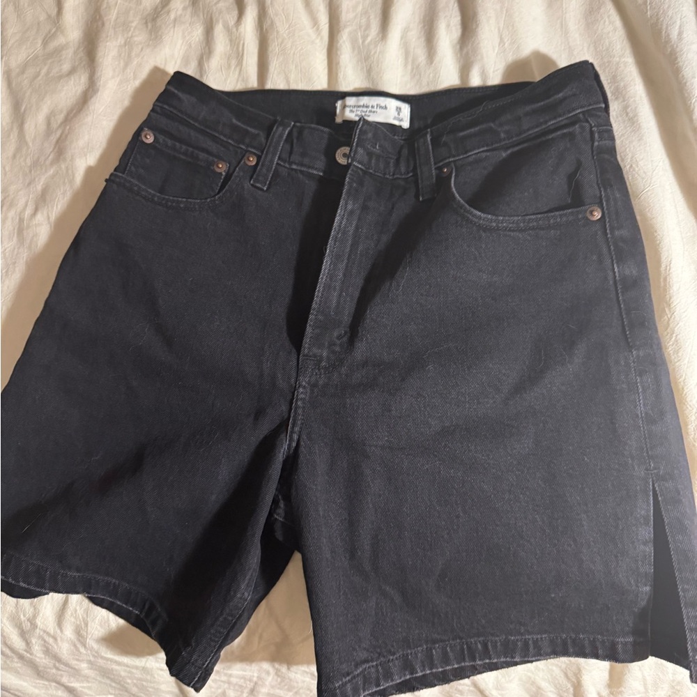 Black Denim Women's Shorts
